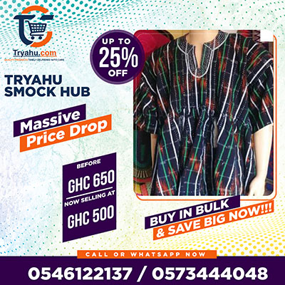 Shop Original Ghanaian Smocks  Handmade Fugu & Batakari at Tryahu